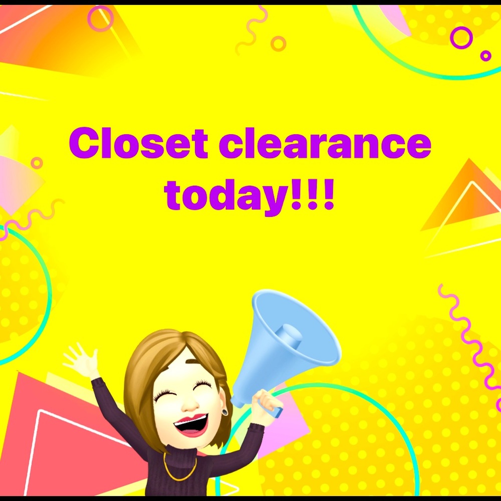 Clearance in all LIKES ❤️❤️❤️all bags all shoes boots skincare-makeup & jewelry!